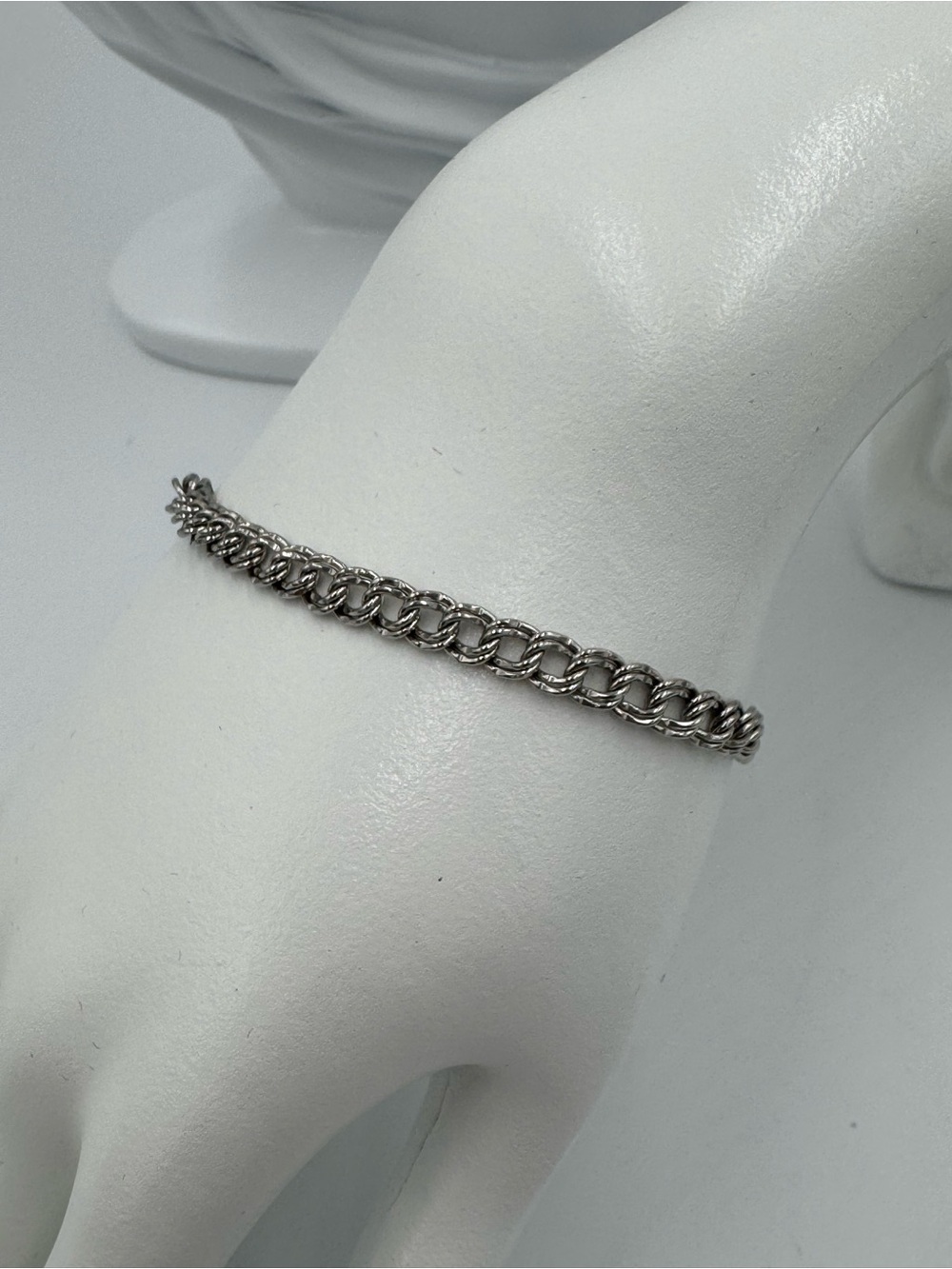 James Avery Silver Double-Link Chain Bracelet NWOT